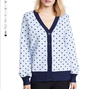 ENGLISH FACTORY
Long Sleeve Polka Dot Cardigan